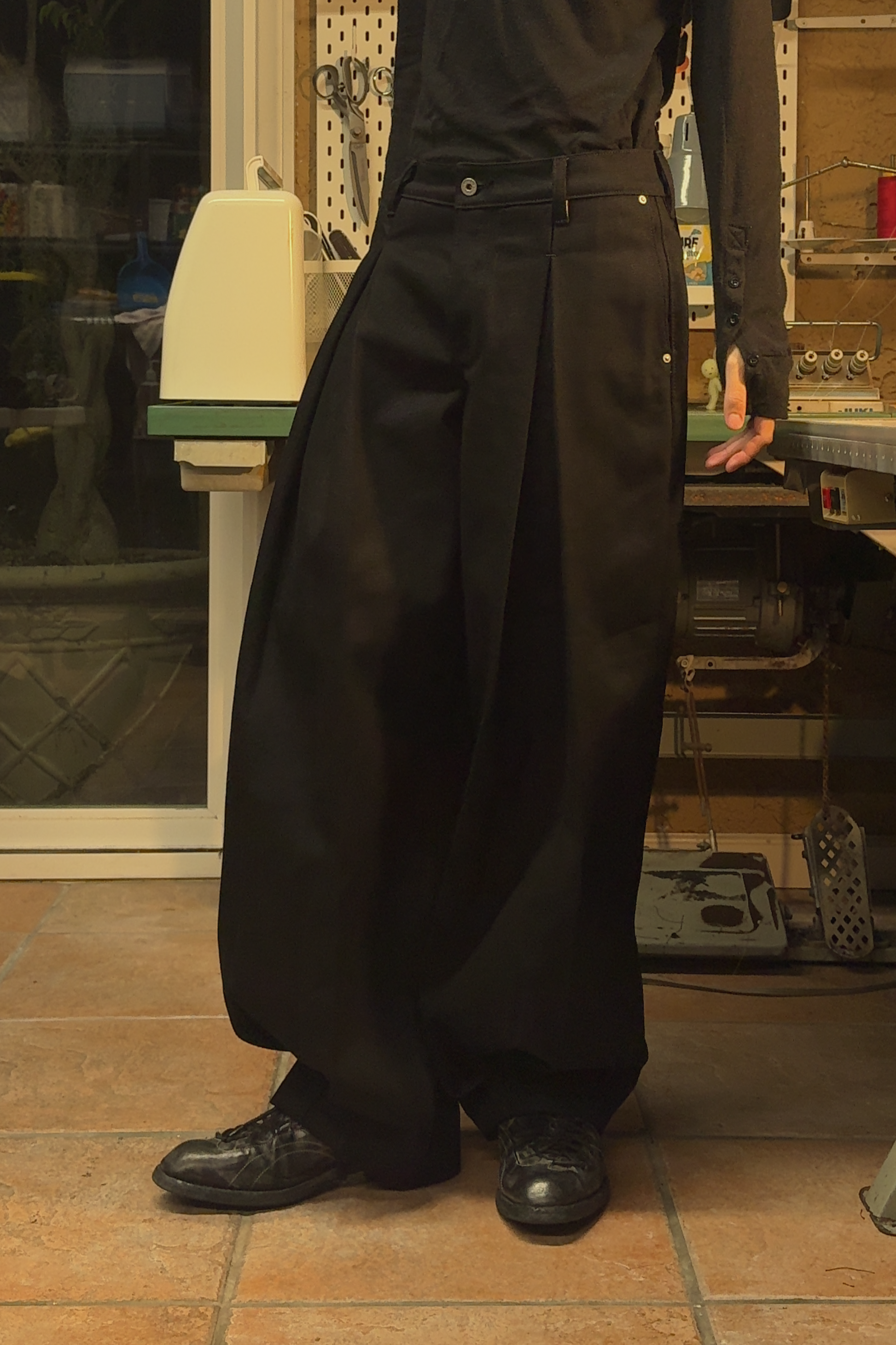 Box Pleated Jeans