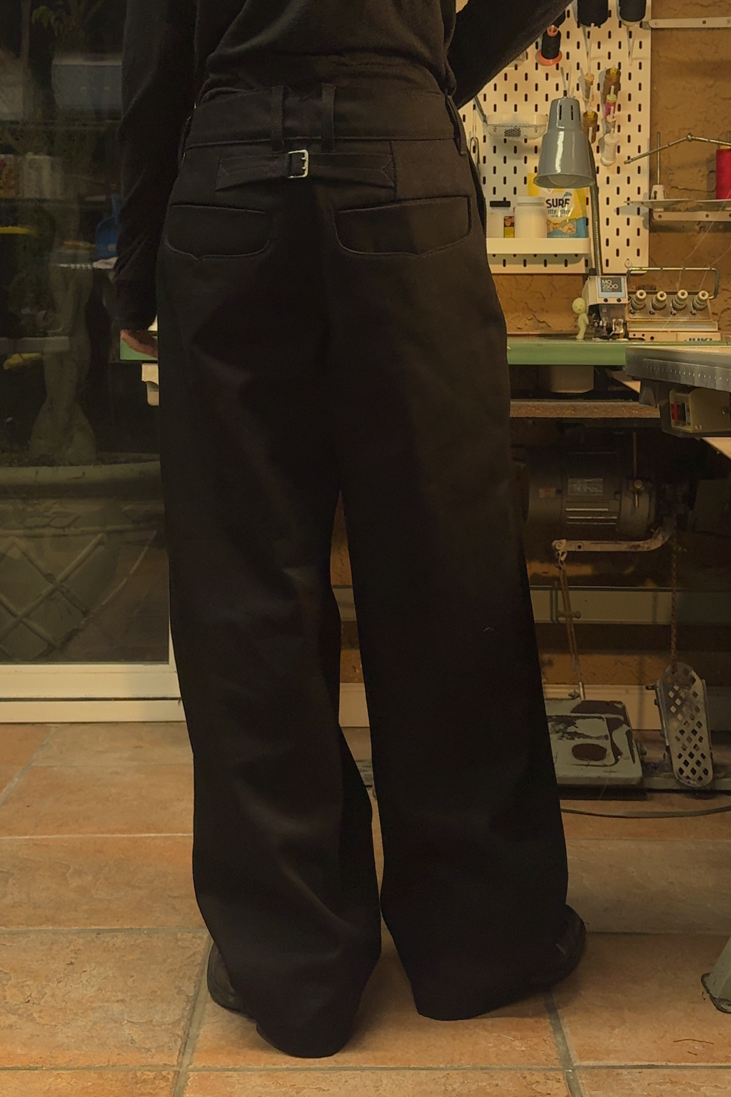 Box Pleated Jeans