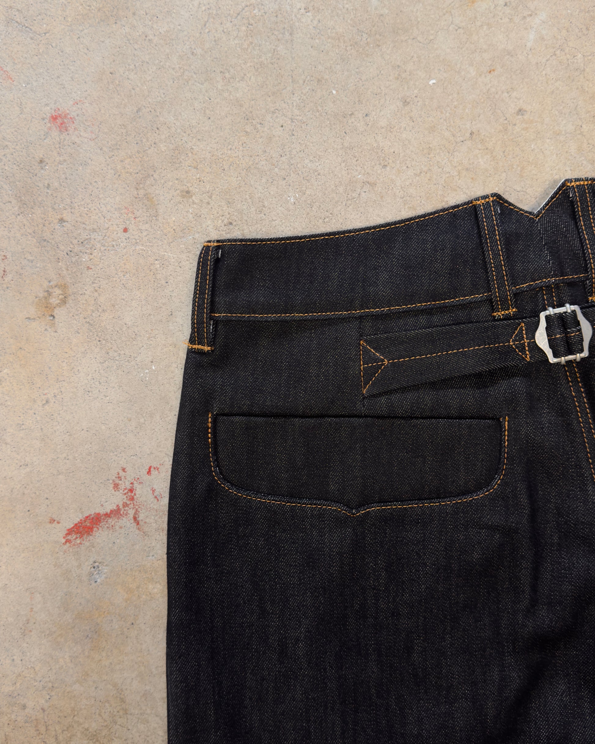 Inverted Box Pleated Jeans