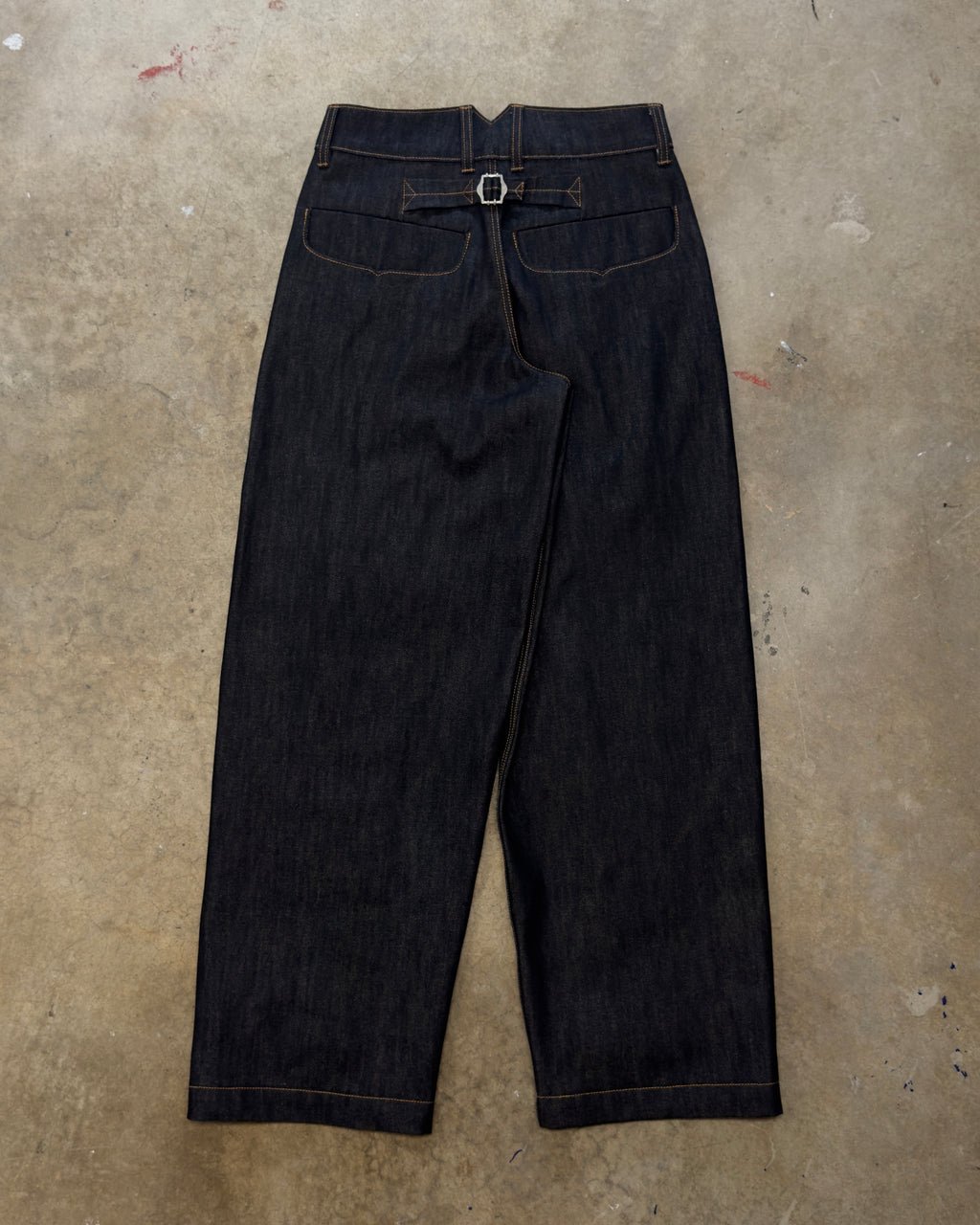 Box Pleated Jeans