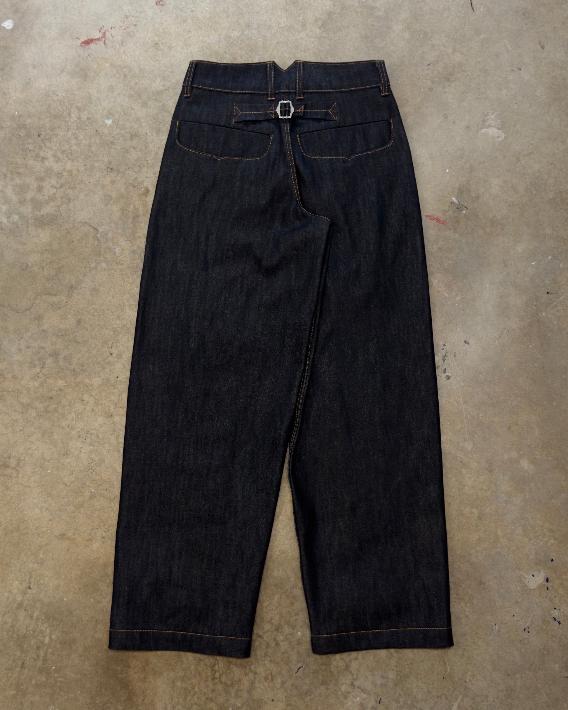 Box Pleated Jeans