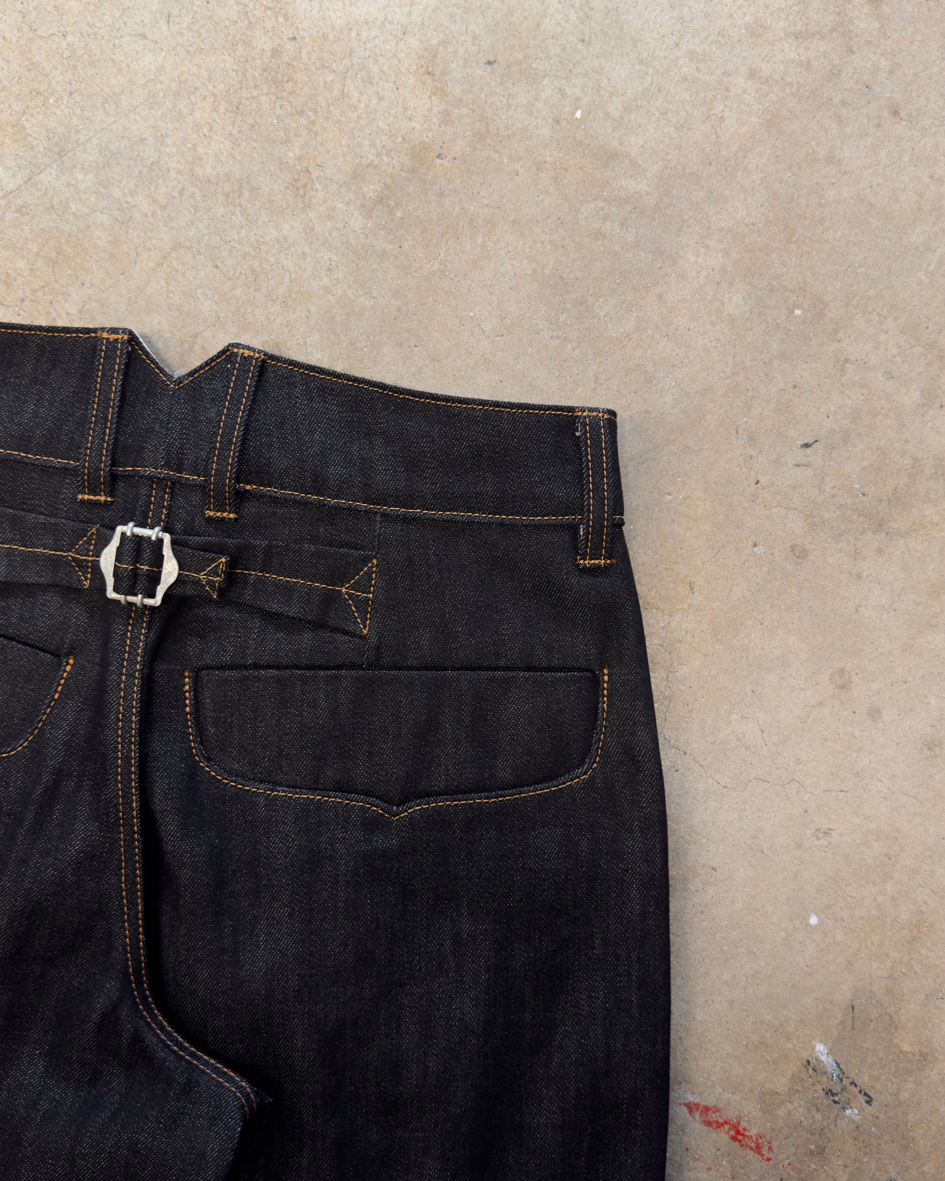 Box Pleated Jeans